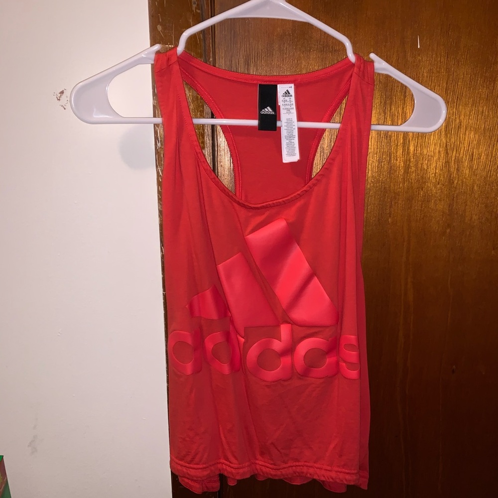 Adidas crop top workout shirt